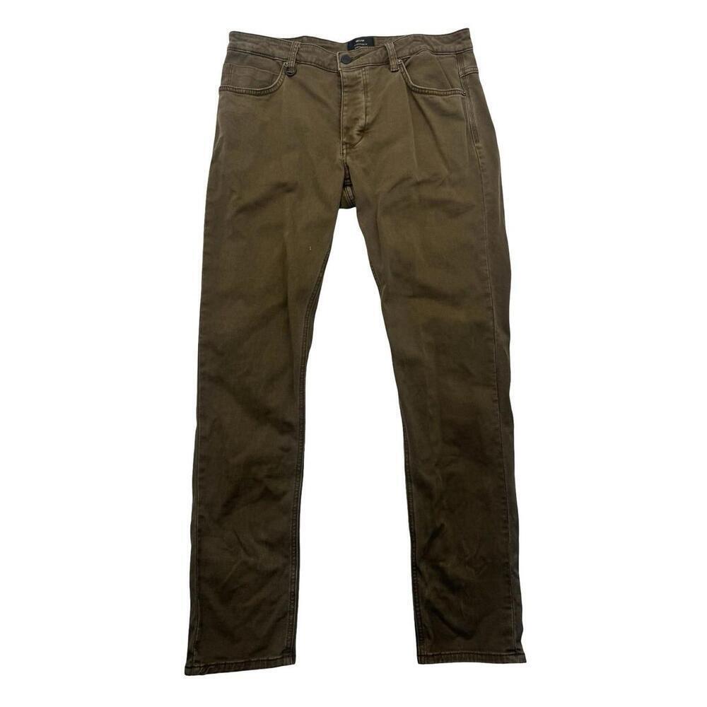Neuw Lou Slim Straight Fit Twill Jeans Brown Size 32 W | 32 L